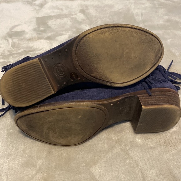 Lucky Brand Moroccan Blue oiled suede Lk-Benjii - Picture 7 of 8